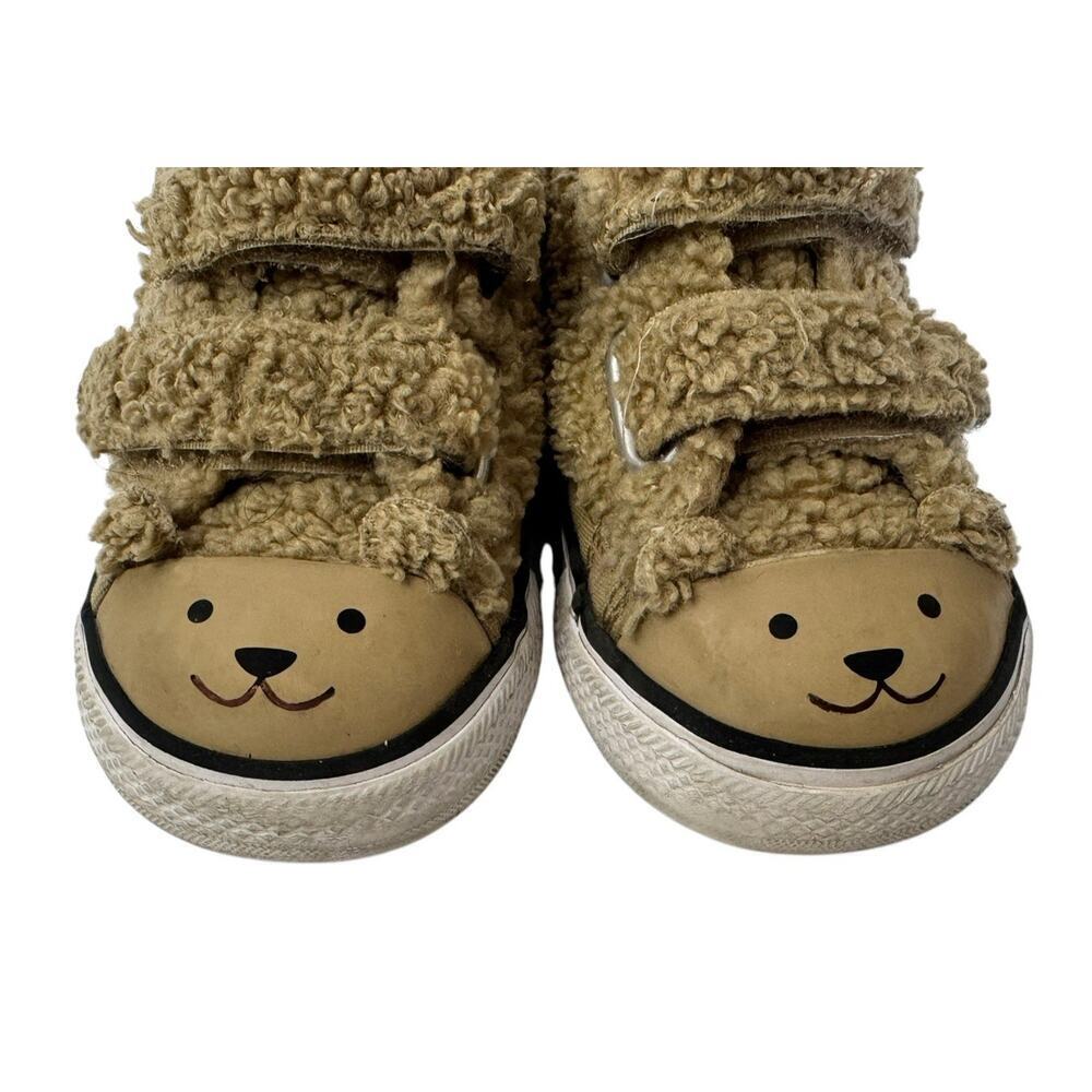 CONVERSE Chuck Taylor All Star Easy On Teddy Bear Fuzzy Strap Shoes Toddler Sz 5 - Picture 4 of 10